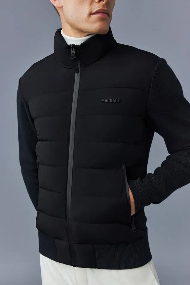 Puffer Men Mackage HANEYCITY Hybrid Light Down Jacket Light Military