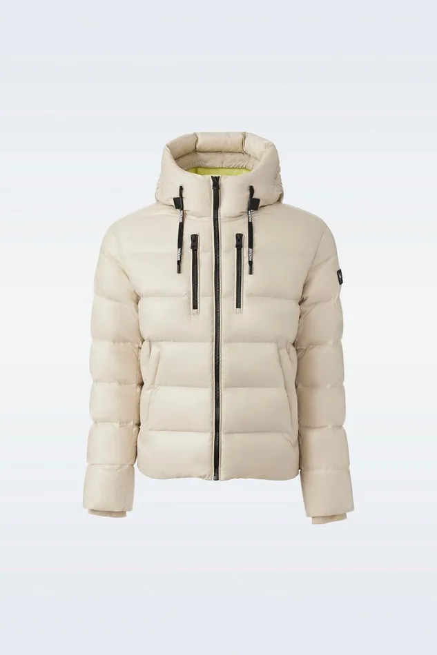 Puffer Men Mackage VICTOR Lustrous Light Down Jacket With Hood For Men Black