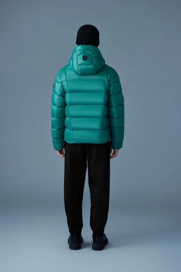 Puffer Men Mackage VICTOR Lustrous Light Down Jacket With Hood For Men Black