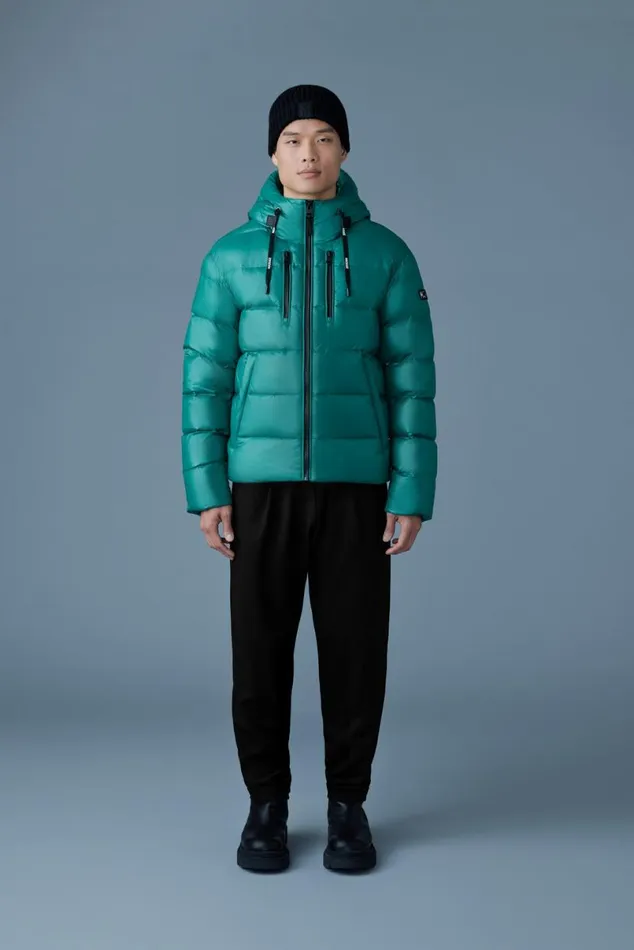 Puffer Men Mackage VICTOR Lustrous Light Down Jacket With Hood For Men Black