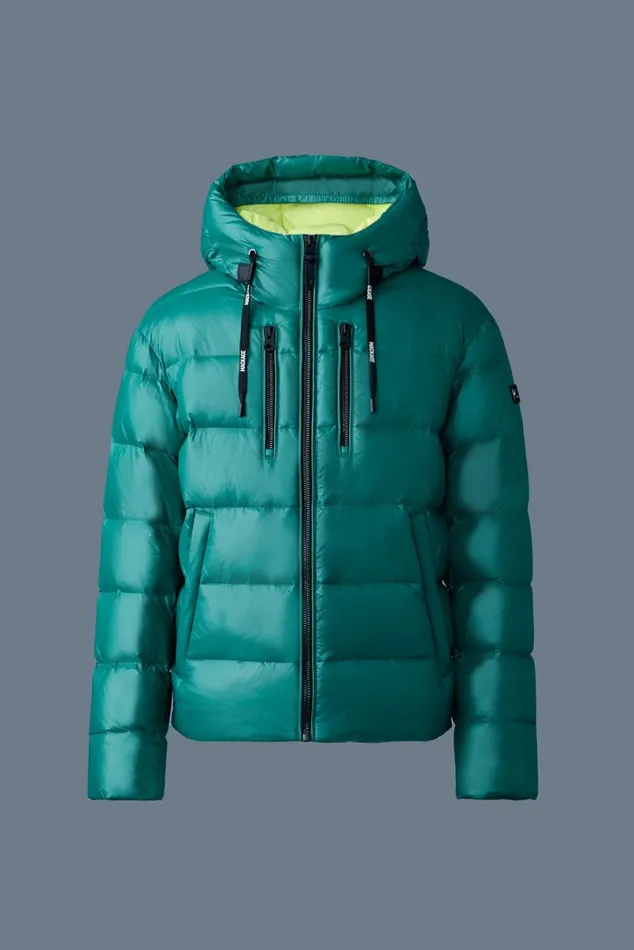 Puffer Men Mackage VICTOR Lustrous Light Down Jacket With Hood For Men Black