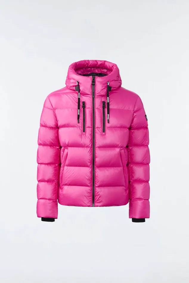 Puffer Men Mackage VICTOR Lustrous Light Down Jacket With Hood For Men Black
