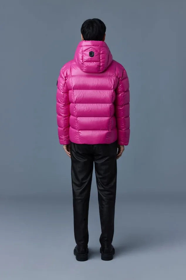 Puffer Men Mackage VICTOR Lustrous Light Down Jacket With Hood For Men Black