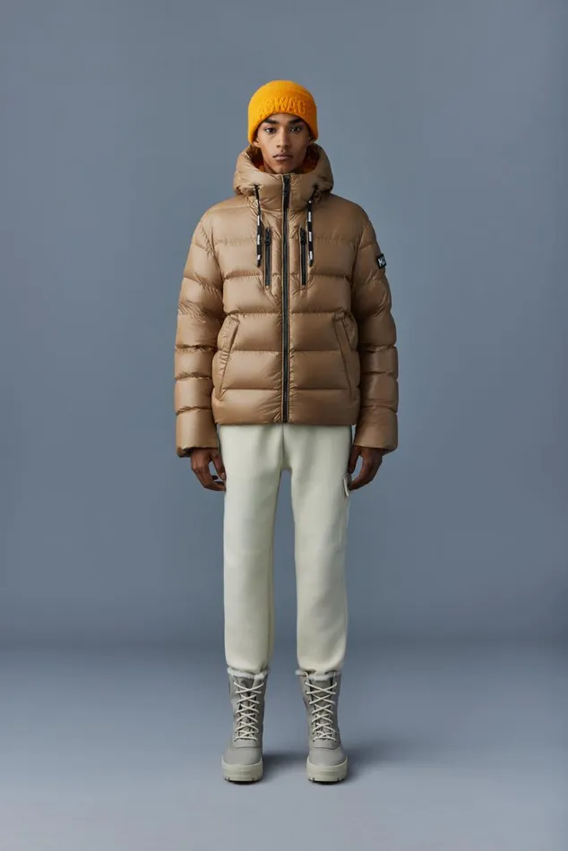 Puffer Men Mackage VICTOR Lustrous Light Down Jacket With Hood For Men Black