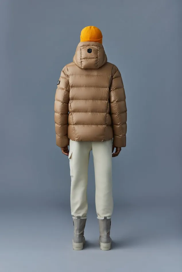 Puffer Men Mackage VICTOR Lustrous Light Down Jacket With Hood For Men Black