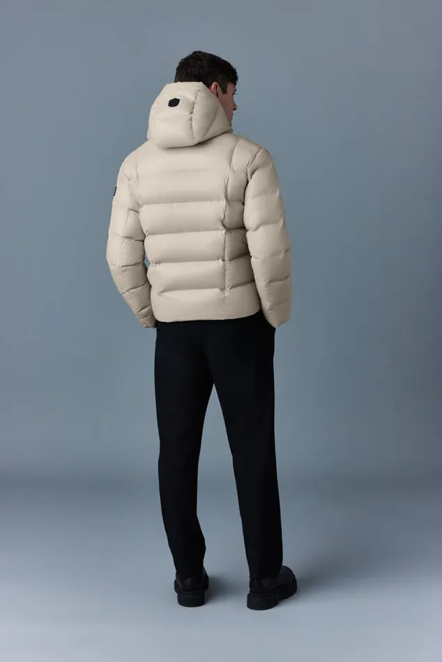 Puffer Men Mackage VICTOR Lustrous Light Down Jacket With Hood For Men Black