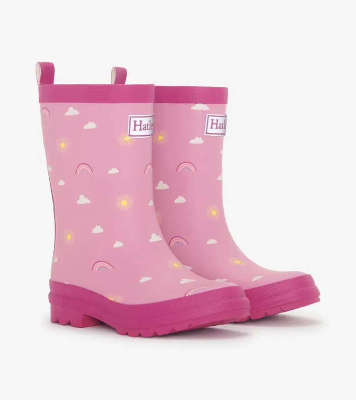 Rainwear Girls Hatley Girls Sun Charms Matte Rain Boots
