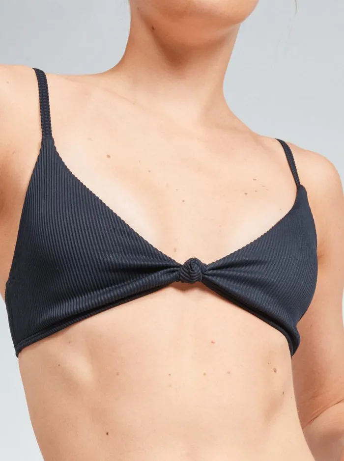Roxy Bikini Tops Roxy Love The Surf Knot Bikini Top Anthracite 8211 Women