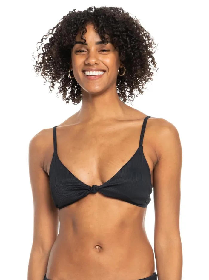 Roxy Bikini Tops Roxy Love The Surf Knot Bikini Top Anthracite 8211 Women
