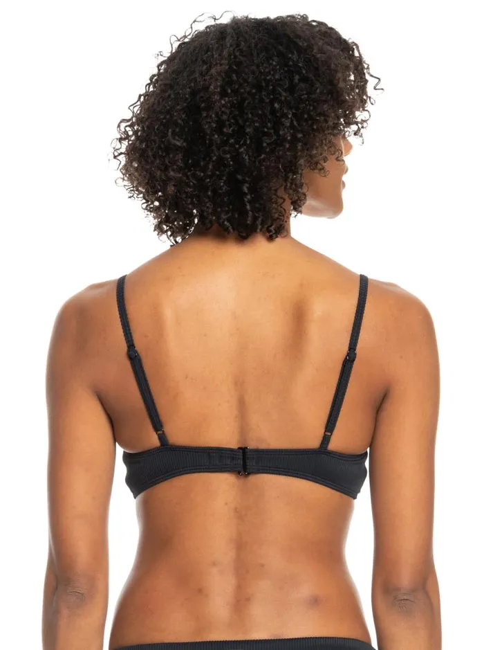 Roxy Bikini Tops Roxy Love The Surf Knot Bikini Top Anthracite 8211 Women