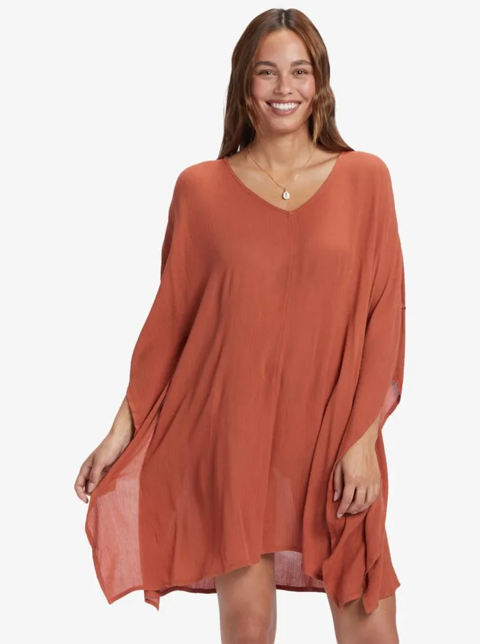 Roxy Cover Ups Moon Blessing Poncho Baked Clay 8211 Women
