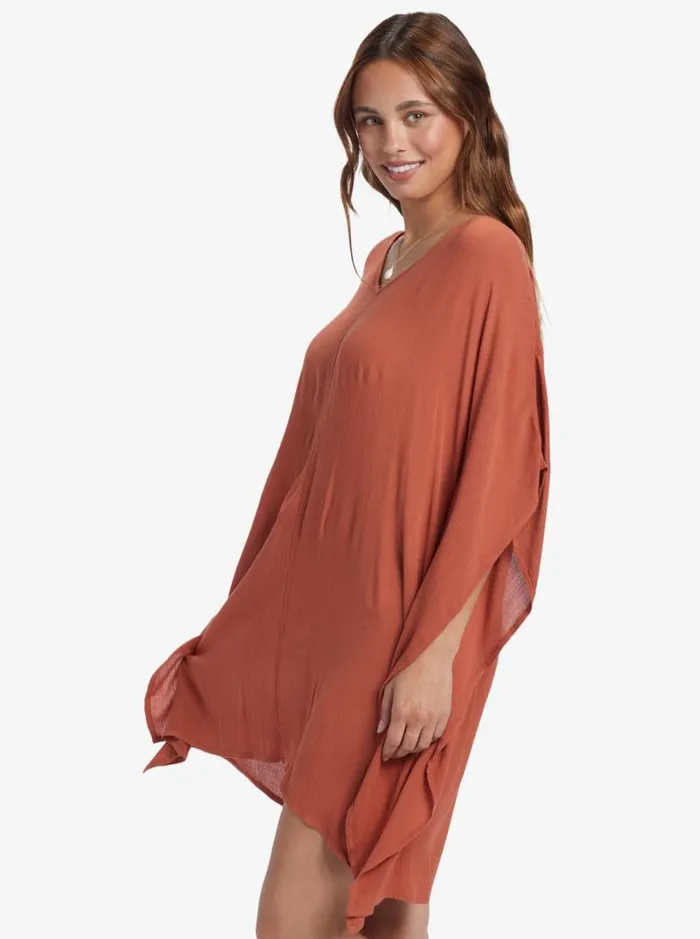 Roxy Cover Ups Moon Blessing Poncho Baked Clay 8211 Women