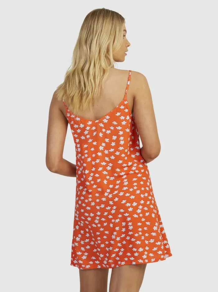 Roxy Dresses Shine A Light Slip Dress Tiger Lily Flower Rain 8211 Women