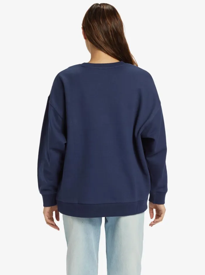 Roxy Fleece and Hoodies Morning Hike Sweatshirt Mood Indigo 8211 Women Roxy Fleece and Hoodies Morning Hike Sweatshirt Mood Indigo 8211 Women