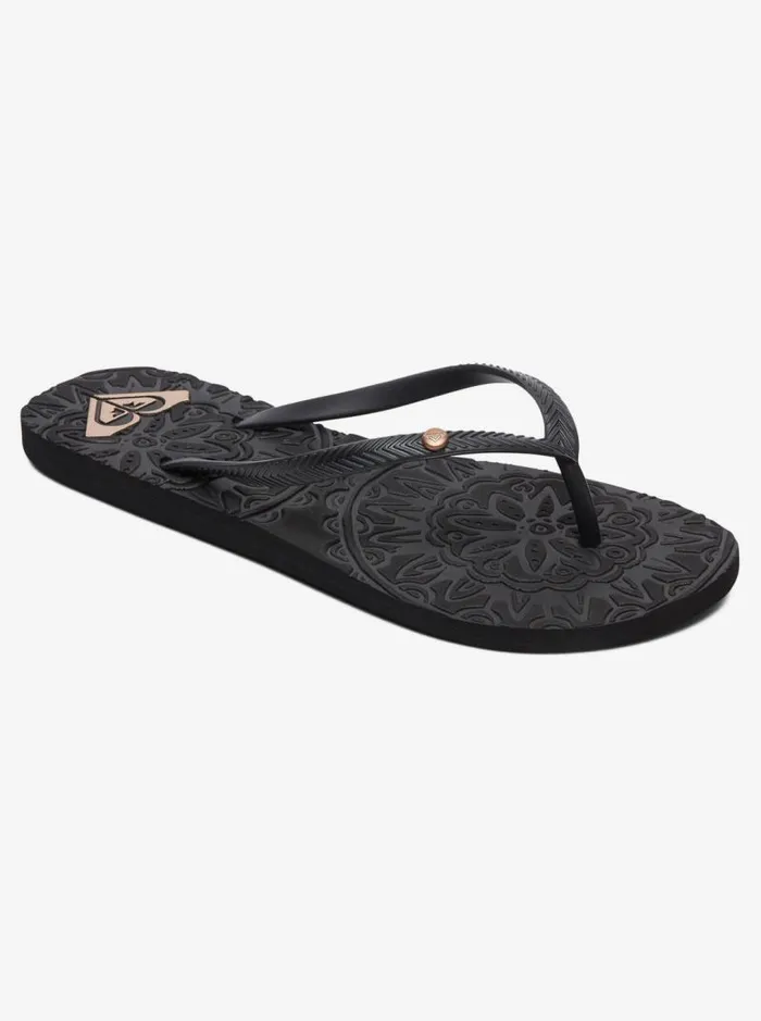 Roxy Flip Flops Antilles Sandals Black 3 8211 Women