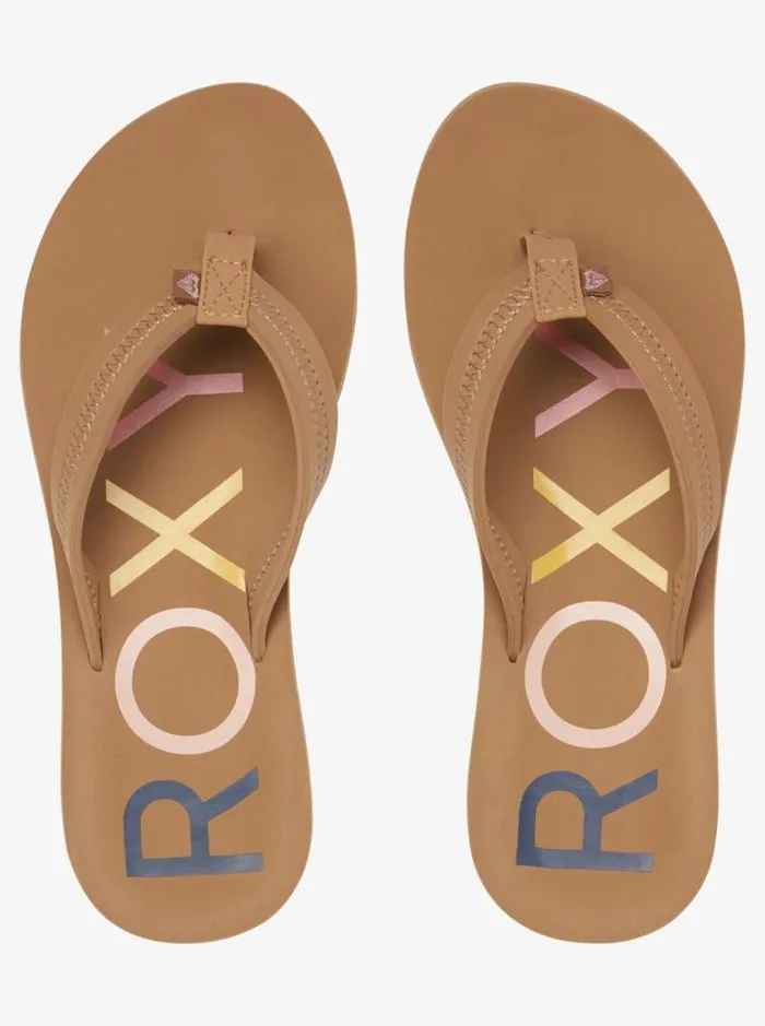 Roxy Flip Flops Vista FlipFlops Tan 8211 Women Roxy Flip Flops Vista FlipFlops Tan 8211 Women