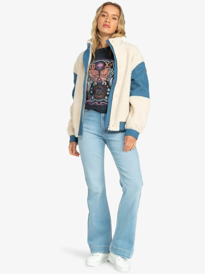 Roxy Jackets Wrap It Up Corduroy Aviator Jacket Tapioca 8211 Women