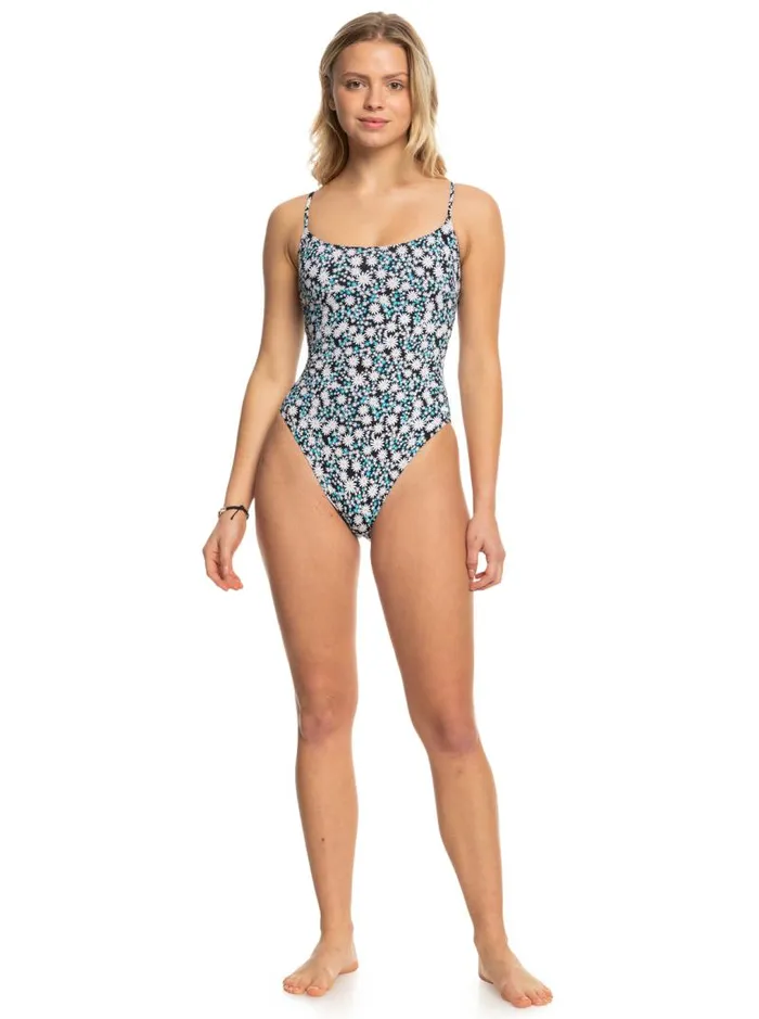 Roxy One Pieces Printed Beach Classics OnePiece Swimsuit Anthracite Cute Daisies 8211 Women Roxy One Pieces Printed Beach Classics OnePiece Swimsuit Anthracite Cute Daisies 8211 Women
