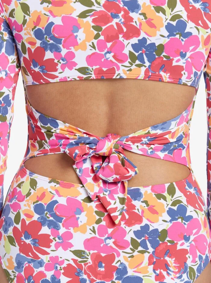 Roxy Rashguards Bloomin Babe Long Sleeve OnePiece Swimsuit Bloomin Babe 8211 Swim 8211 Women Roxy Rashguards Bloomin Babe Long Sleeve OnePiece Swimsuit Bloomin Babe 8211 Swim 8211 Women