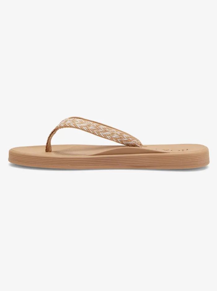 Roxy Sandals Clemente FlipFlops Natural 8211 Women