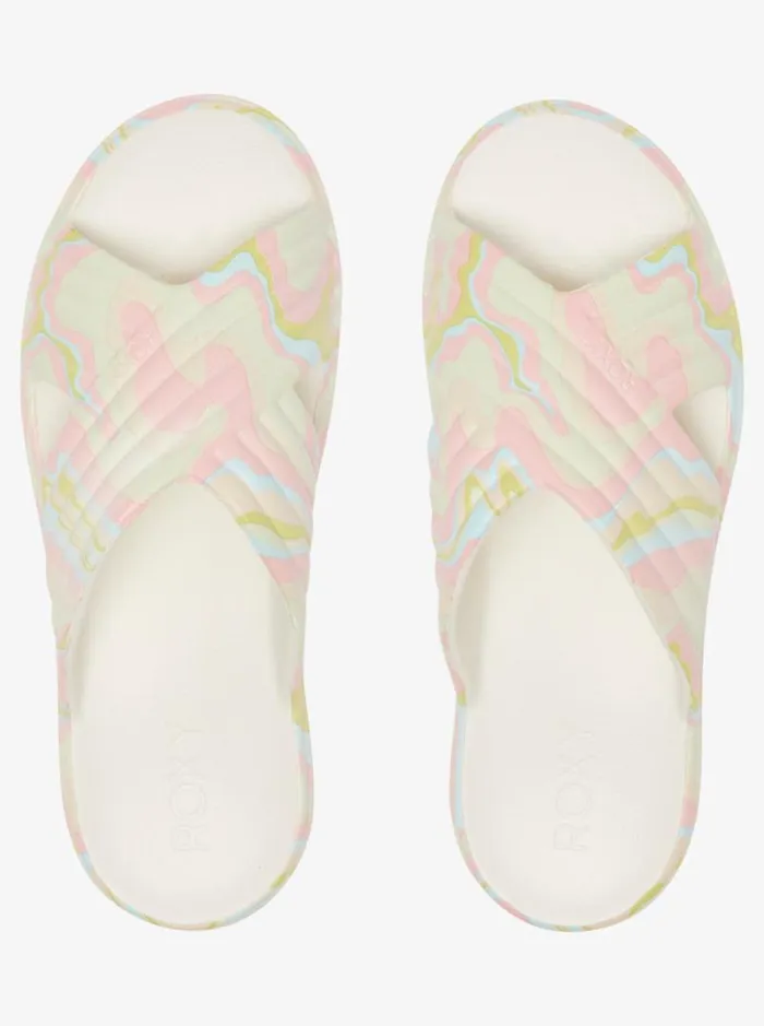 Roxy Sandals Roxy Rivie Print Sandals Crazy Pinksoft Lime 8211 Women Roxy Sandals Roxy Rivie Print Sandals Crazy Pinksoft Lime 8211 Women
