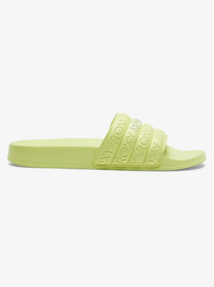 Roxy Sandals Slippy WaterFriendly Sandals Lime 8211 Women Roxy Sandals Slippy WaterFriendly Sandals Lime 8211 Women