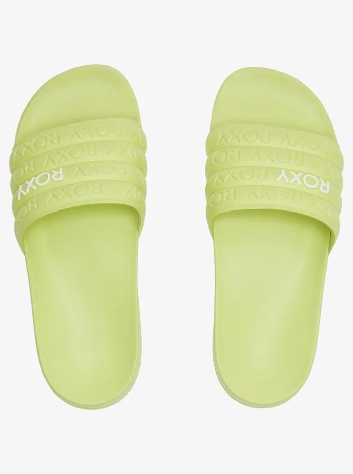 Roxy Sandals Slippy WaterFriendly Sandals Lime 8211 Women Roxy Sandals Slippy WaterFriendly Sandals Lime 8211 Women