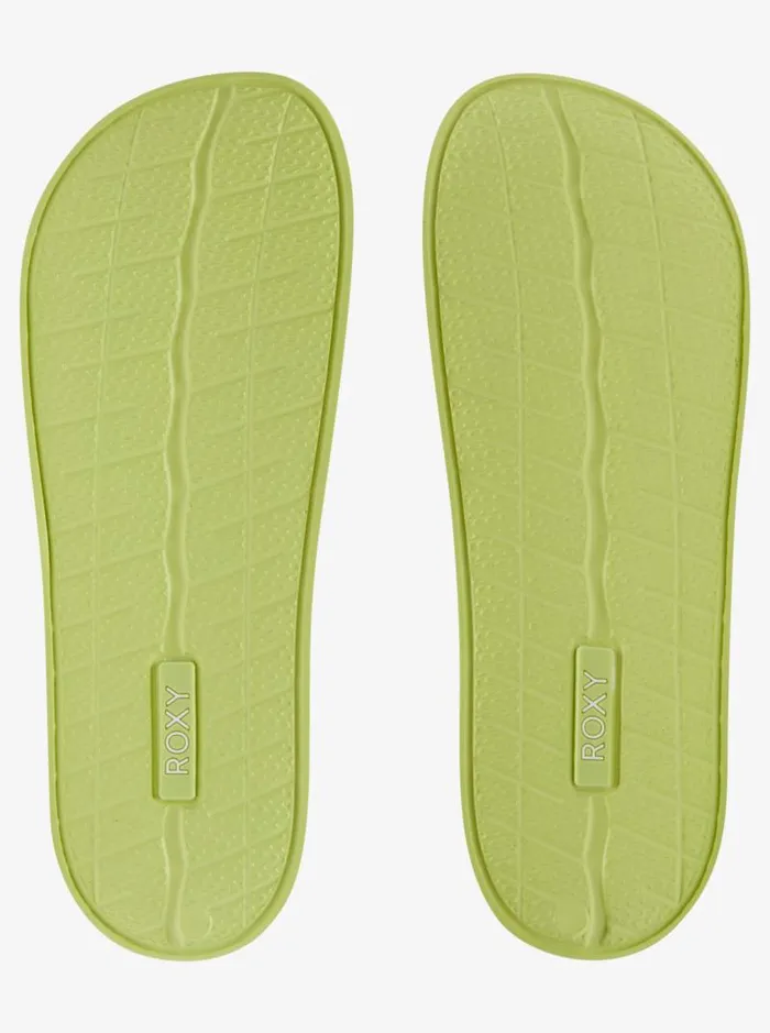 Roxy Sandals Slippy WaterFriendly Sandals Lime 8211 Women Roxy Sandals Slippy WaterFriendly Sandals Lime 8211 Women