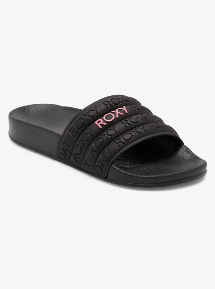 Roxy Shoes and Sandals Girl039s 416 Slippy WaterFriendly Sandals Black 8211 Kids Roxy Shoes and Sandals Girl039s 416 Slippy WaterFriendly Sandals Black 8211 Kids