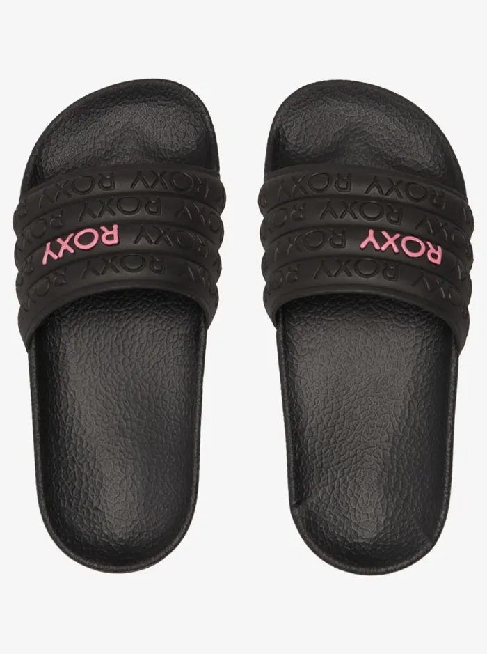 Roxy Shoes and Sandals Girl039s 416 Slippy WaterFriendly Sandals Black 8211 Kids Roxy Shoes and Sandals Girl039s 416 Slippy WaterFriendly Sandals Black 8211 Kids