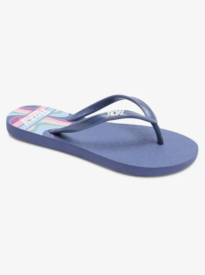 Roxy Shoes and Sandals Girl039s 416 Viva Stamp Sandals Blue Depths 8211 Kids