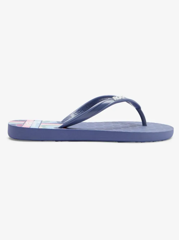 Roxy Shoes and Sandals Girl039s 416 Viva Stamp Sandals Blue Depths 8211 Kids