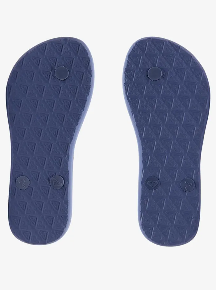 Roxy Shoes and Sandals Girl039s 416 Viva Stamp Sandals Blue Depths 8211 Kids