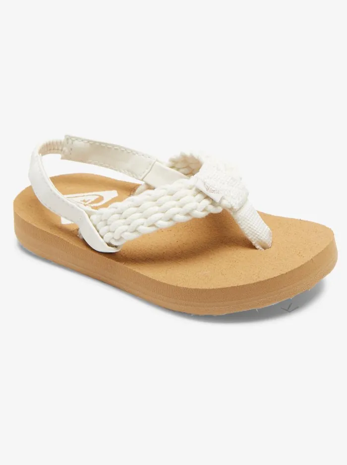 Roxy Shoes and Sandals Toddler039s Porto Sandals Cream 8211 Kids