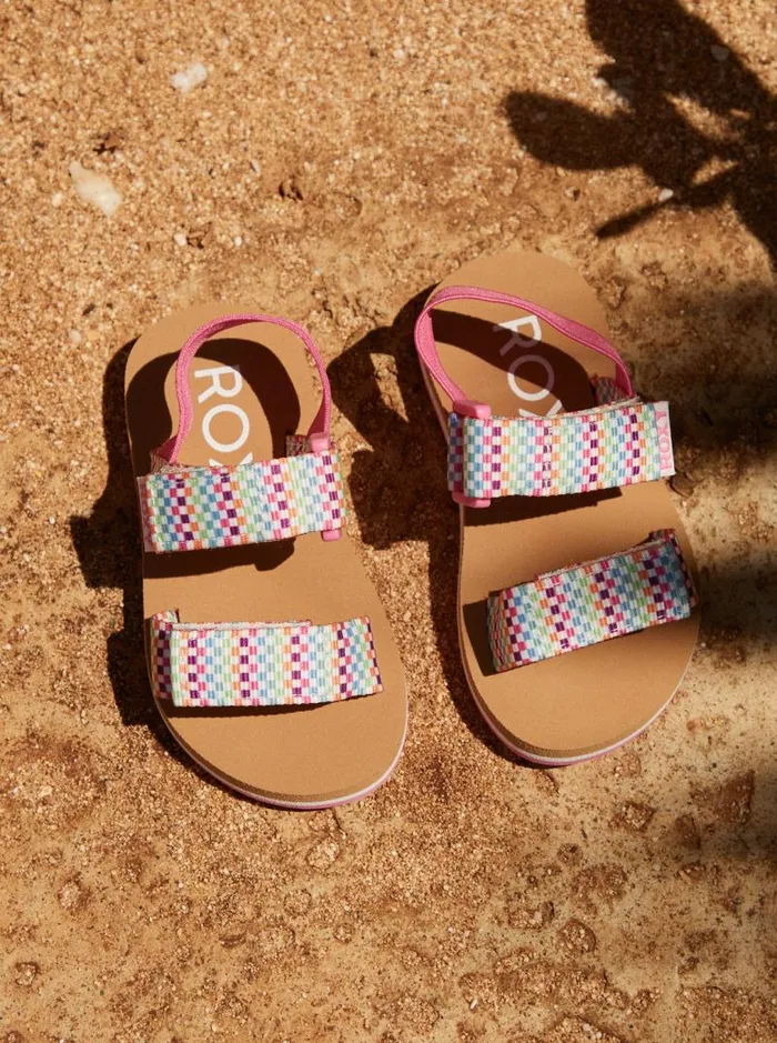 Roxy Shoes and Sandals Toddler039s Roxy Cage Sandals Whiteprint 8211 Kids Roxy Shoes and Sandals Toddler039s Roxy Cage Sandals Whiteprint 8211 Kids
