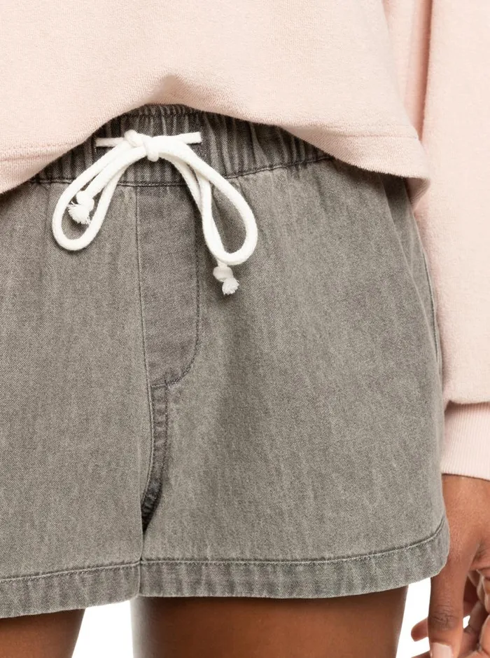Roxy Shorts New Impossible Denim Shorts Light Grey 8211 Women