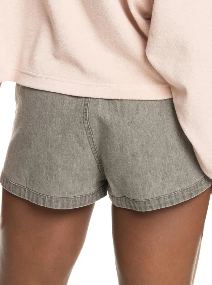 Roxy Shorts New Impossible Denim Shorts Light Grey 8211 Women
