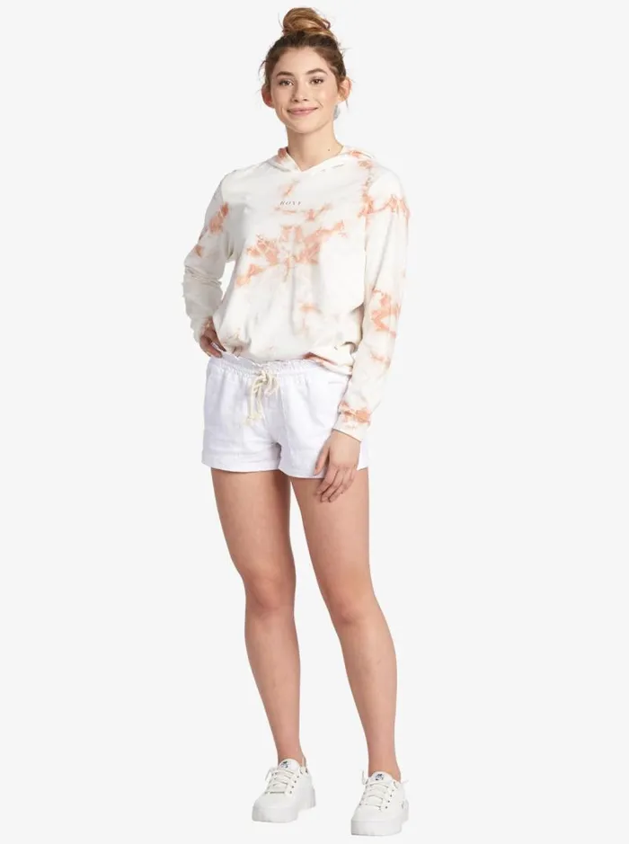 Roxy Shorts Oceanside Elasticized Shorts Sea Salt 8211 Women Roxy Shorts Oceanside Elasticized Shorts Sea Salt 8211 Women
