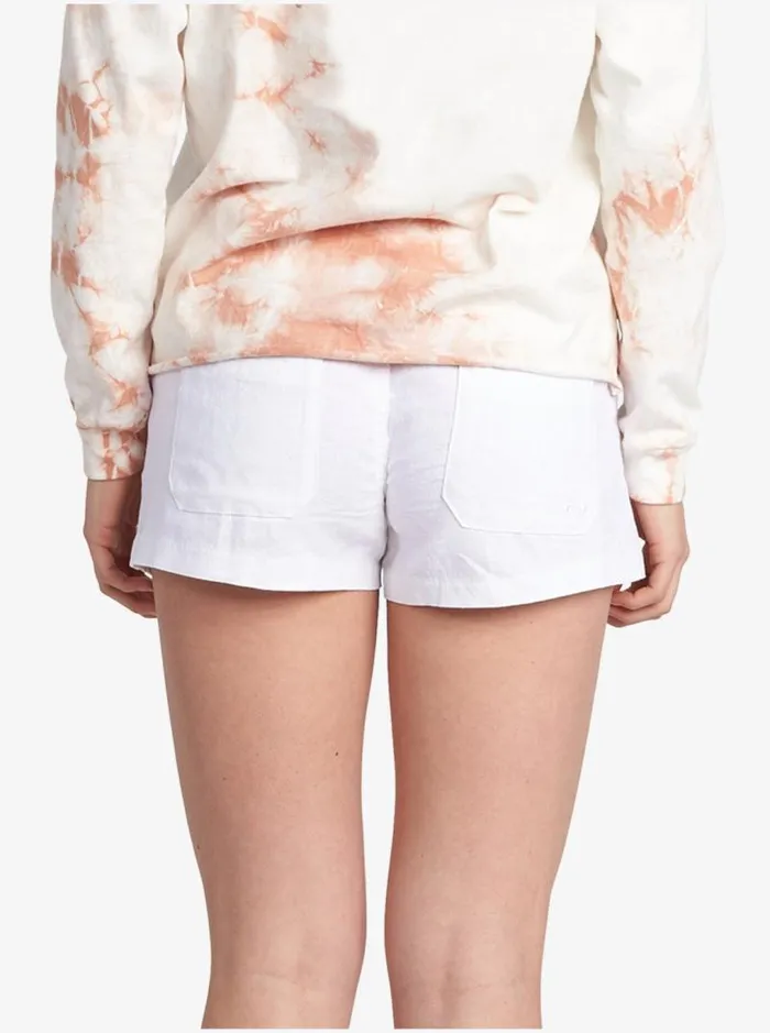 Roxy Shorts Oceanside Elasticized Shorts Sea Salt 8211 Women Roxy Shorts Oceanside Elasticized Shorts Sea Salt 8211 Women