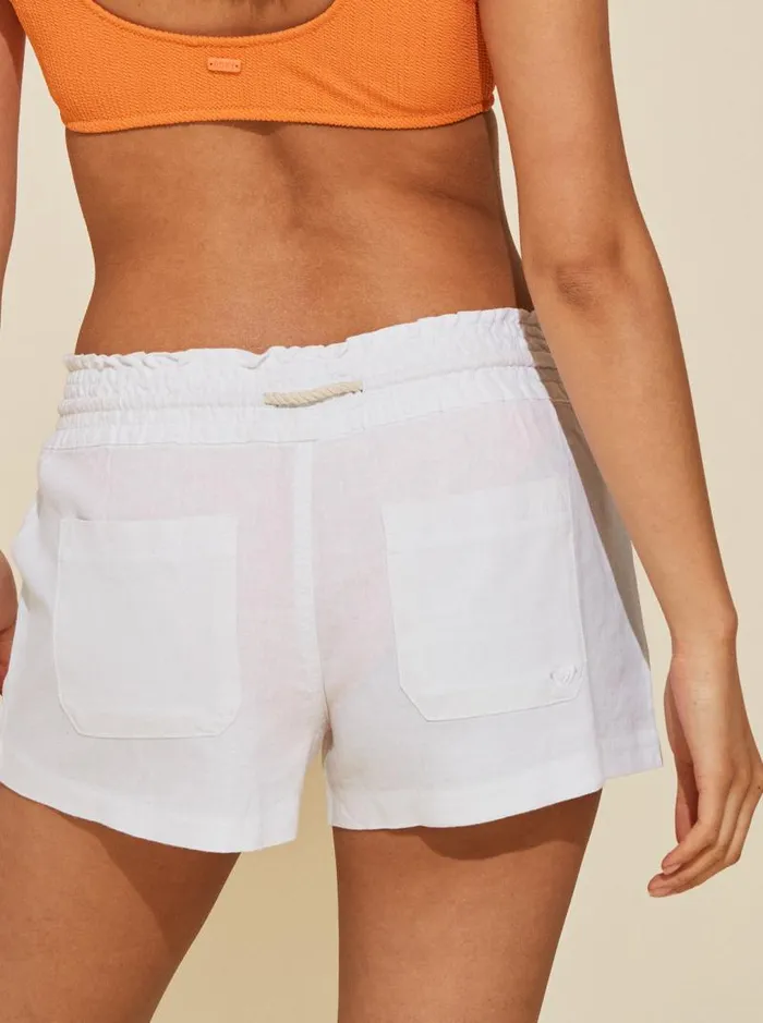 Roxy Shorts Oceanside Elasticized Shorts Sea Salt 8211 Women Roxy Shorts Oceanside Elasticized Shorts Sea Salt 8211 Women