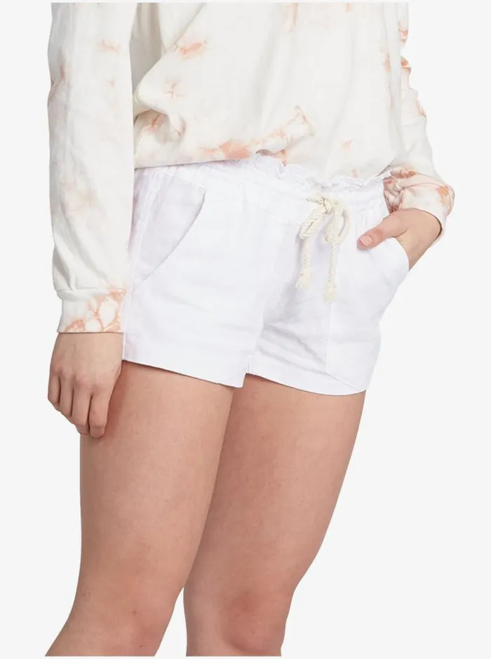 Roxy Shorts Oceanside Elasticized Shorts Sea Salt 8211 Women Roxy Shorts Oceanside Elasticized Shorts Sea Salt 8211 Women