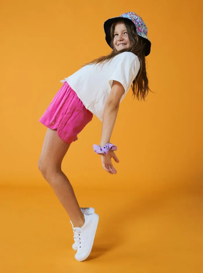 Roxy Tees and Tanks Girl039s 416 Hibiscus Stripe Oversized Cropped TShirt Snow White 8211 Kids Roxy Tees and Tanks Girl039s 416 Hibiscus Stripe Oversized Cropped TShirt Snow White 8211 Kids