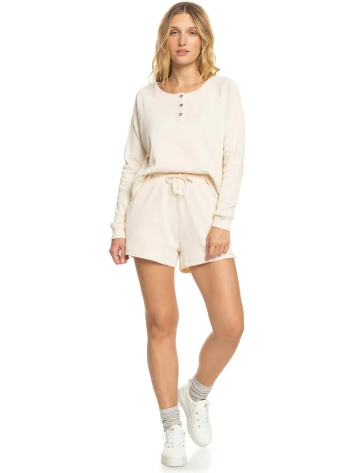 Roxy Tees and Tanks Girl Next Door Long Sleeve Top Tapioca 8211 Women