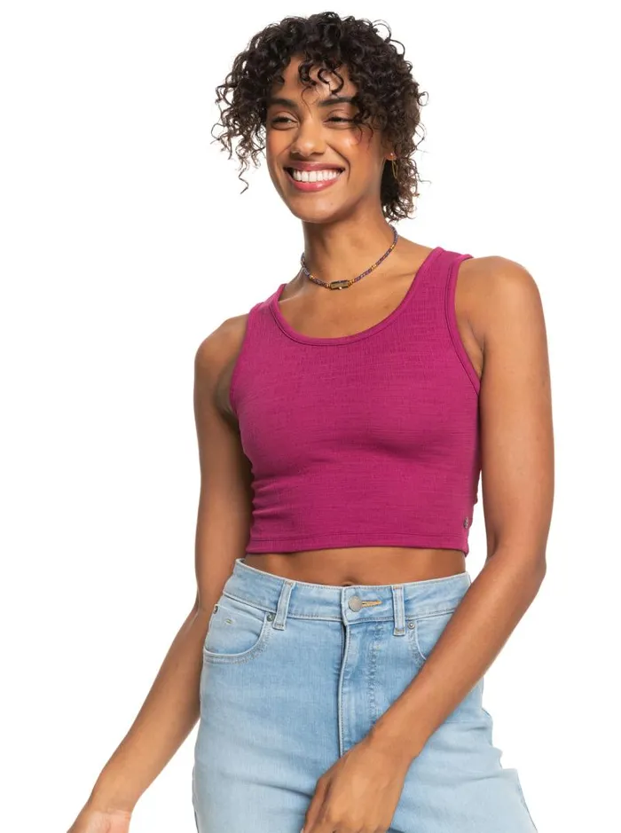 Roxy Tops Good Keepsake Crop Top Raspberry Radiance 8211 Women