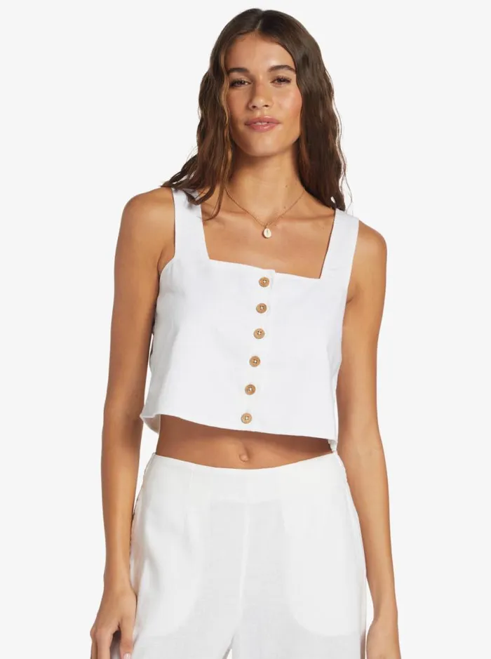 Roxy Tops Together Sunset Tank Top Snow White 8211 Women