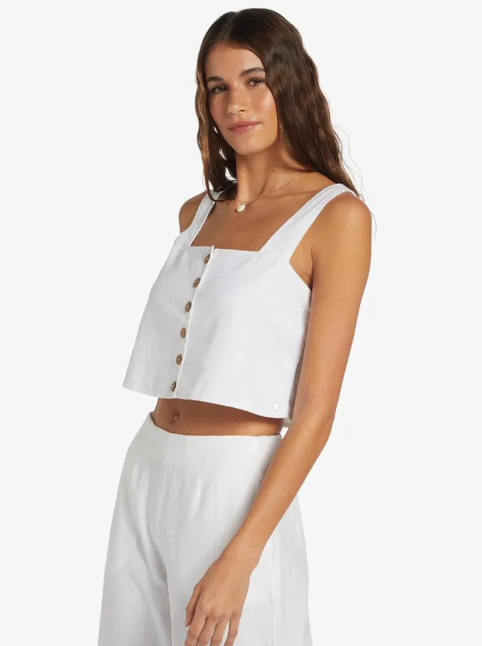 Roxy Tops Together Sunset Tank Top Snow White 8211 Women