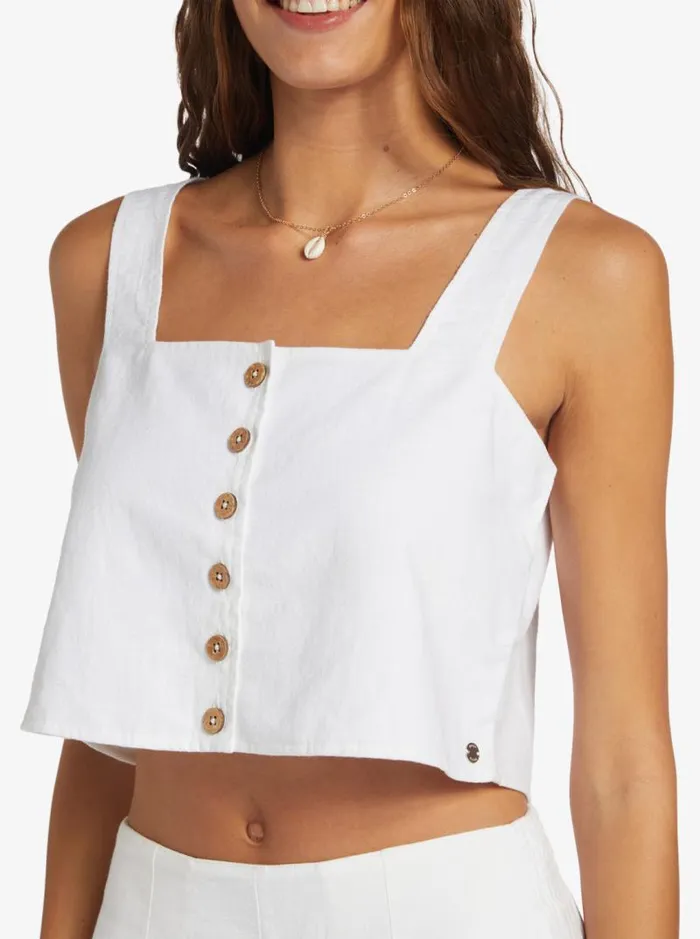Roxy Tops Together Sunset Tank Top Snow White 8211 Women