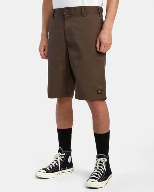 Rvca Americana Walkshorts 22034 Chocolate Men Shorts and Hybrids