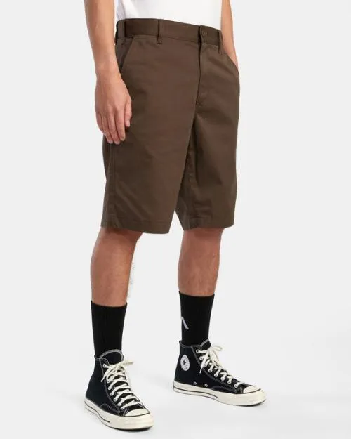 Rvca Americana Walkshorts 22034 Chocolate Men Shorts and Hybrids