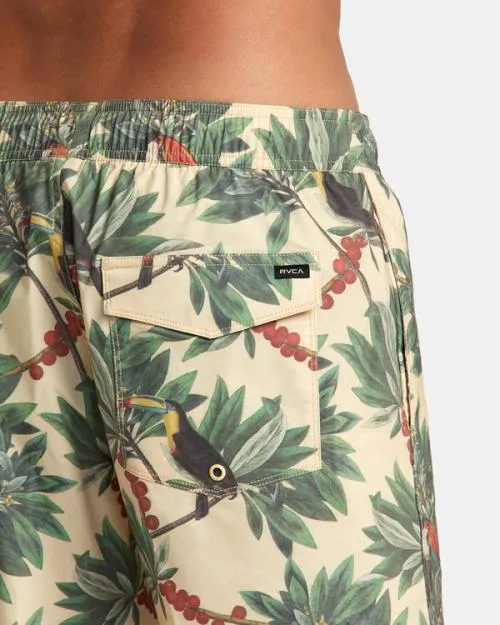 Rvca Barnes Elastic Waist Boardshorts 17034 Banana Men Boardshorts